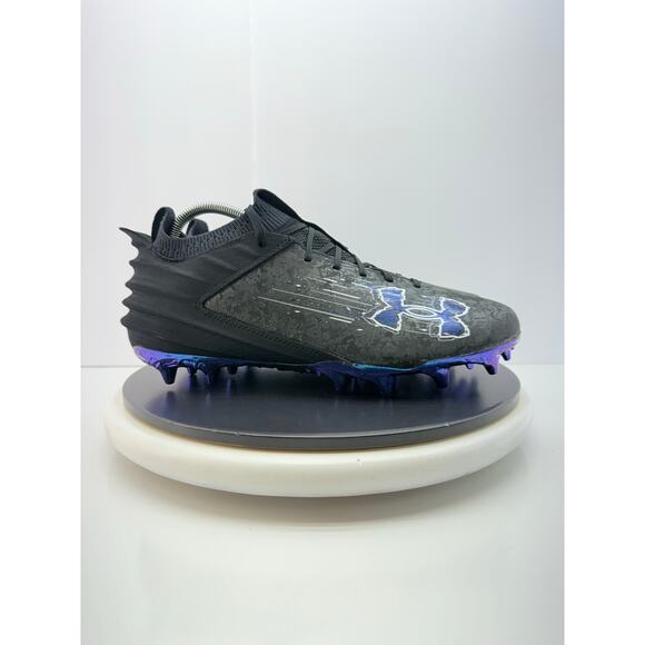 Under Armour Blur 2 MC Mens 16 Suede Black Mod Grey Football‎ Cleats 3027978-001 main image 9